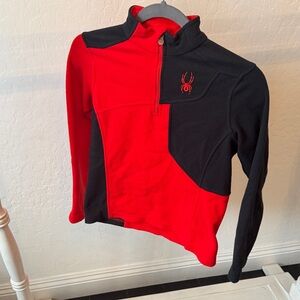 Spyder Kids Red and Black Pullover